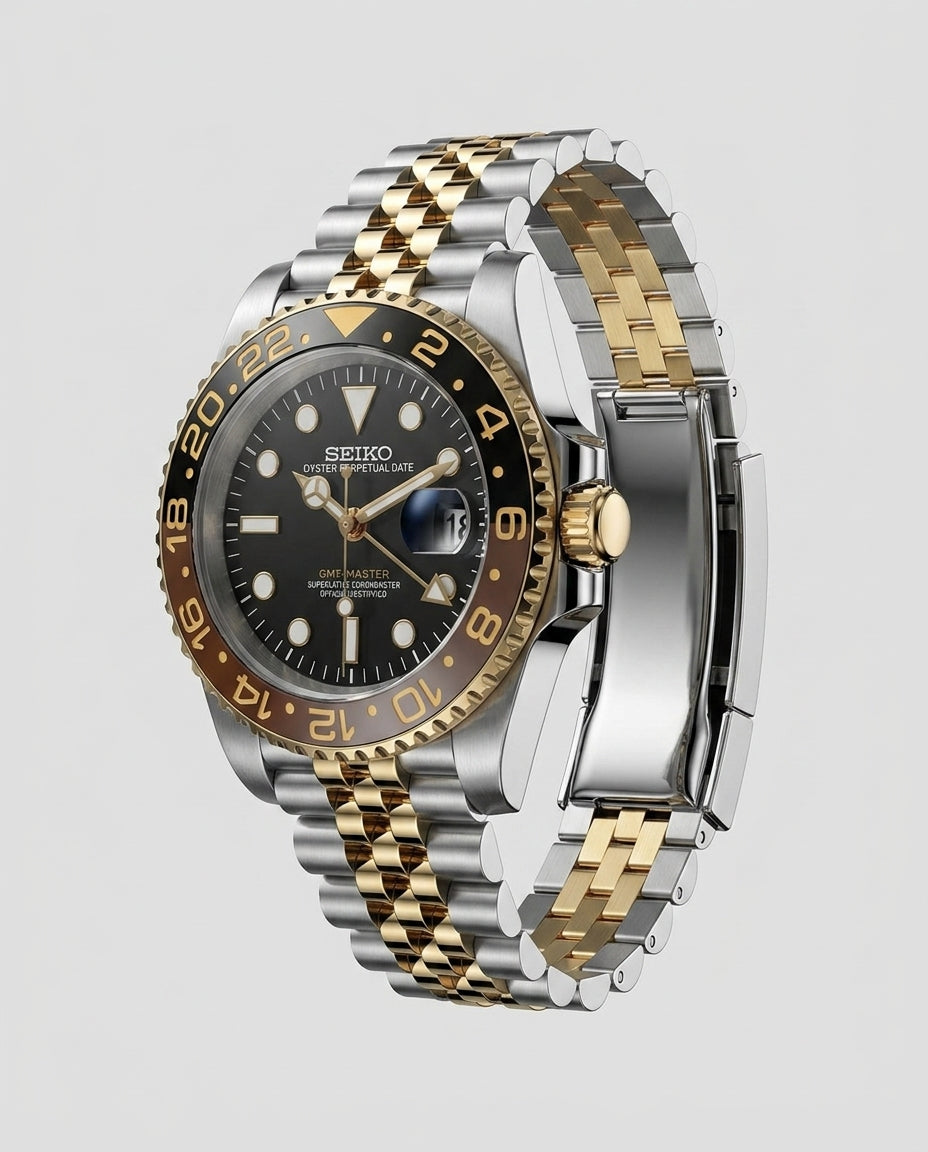 GMT Wristwatch — Three-Quarter Profile | Generated by Modelize